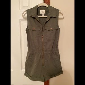 Army Green Romper